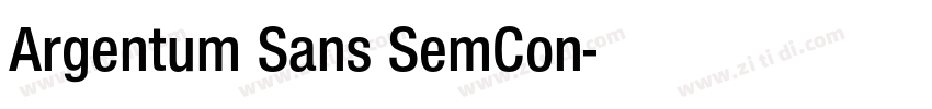 Argentum Sans SemCon字体转换